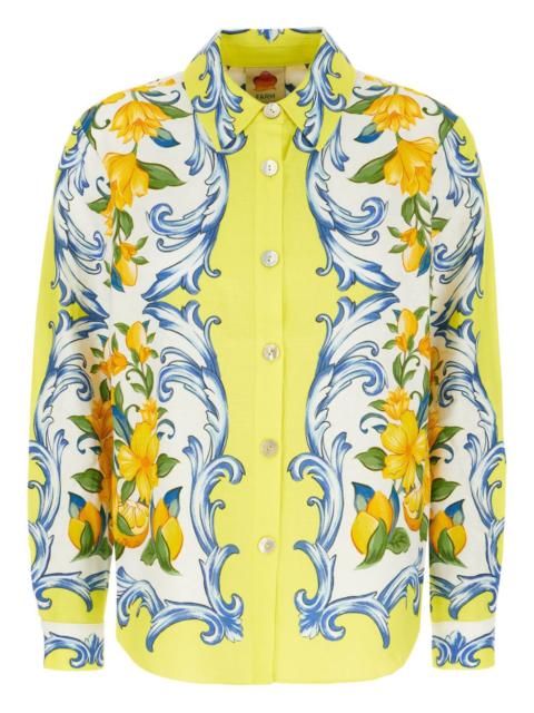 Sicily Scarf printed shirt