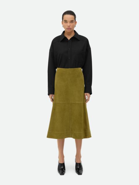 Suede Leather Skirt
