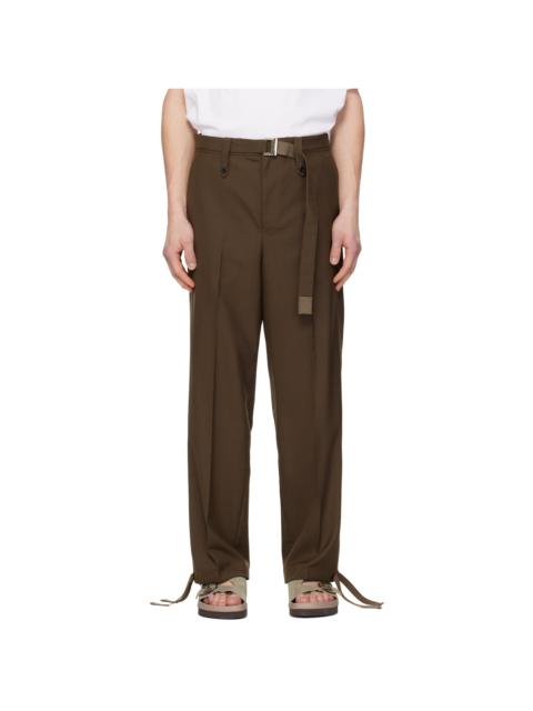 Brown Suiting Trousers