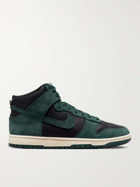 Dunk High Leather and Nubuck Sneakers