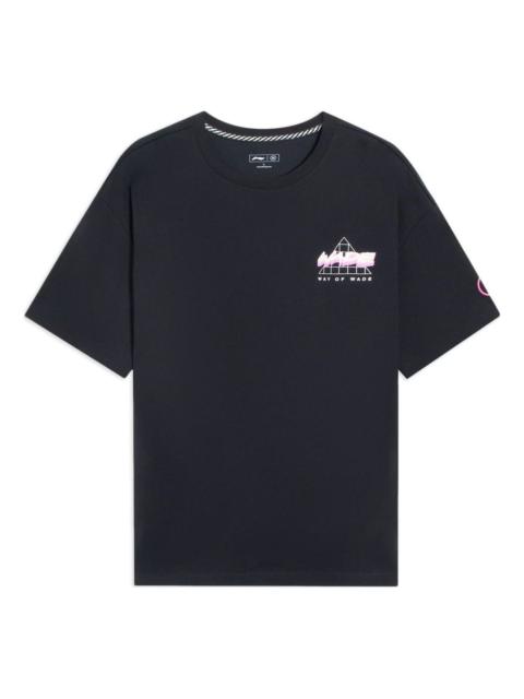 Li-Ning Way Of Wade Graphic T-shirt 'Black' AHSS783-7