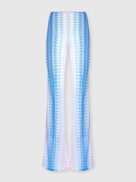 Low-rise dégradé lace pants