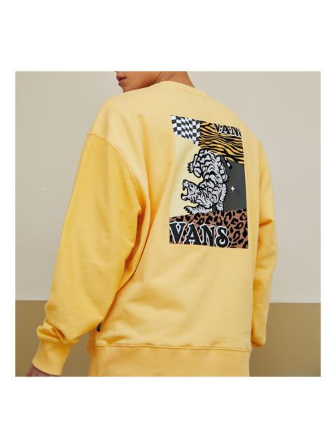 Vans Embroidered Small Logo Splicing Pullover Yellow VN0A5H9QYRS