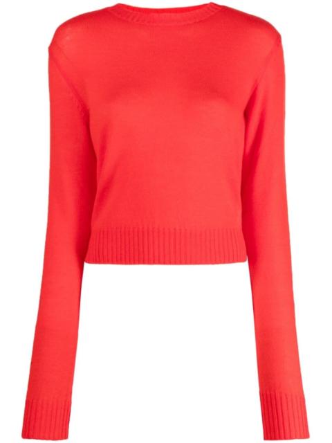 crew-neck wool jumper