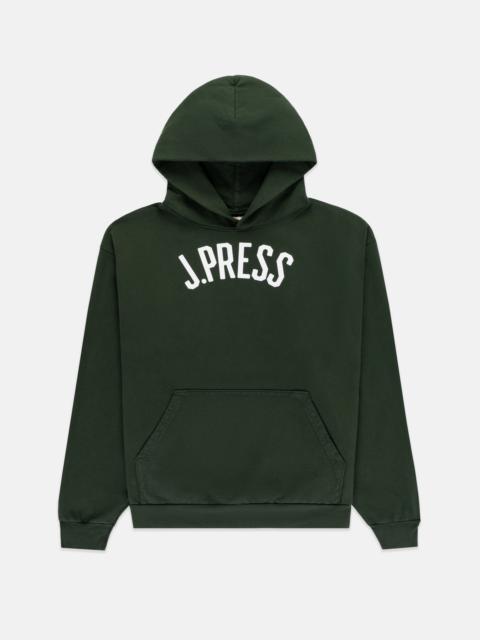 MADE-IN-USA DARK GREEN J. PRESS ARCH HOODIE