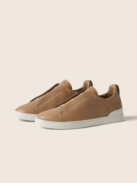 BEIGE TRIPLE STITCH™ SECONDSKIN SNEAKERS