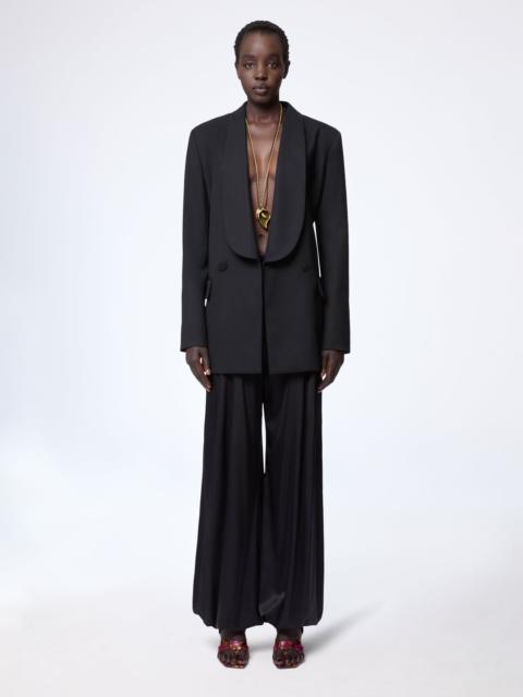 Double-Breasted Wool Gabardine Blazer