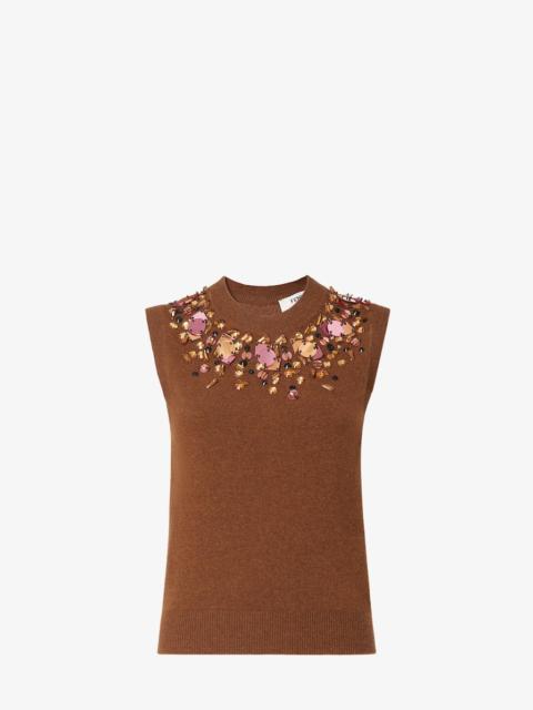 Vest Rust wool and cashmere vest