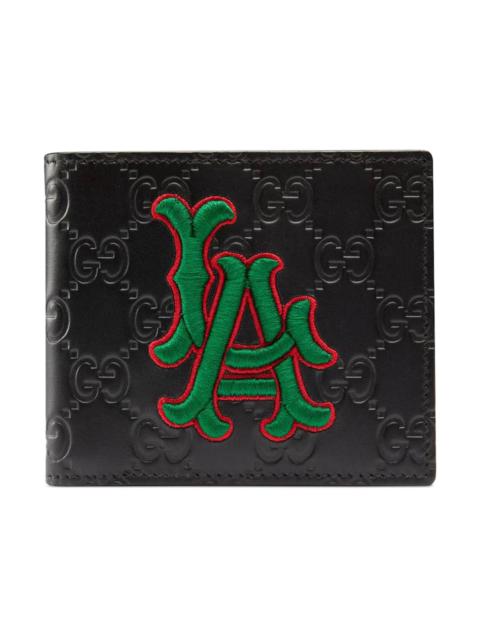 Gucci Wallet LA Dodgers Patch Black