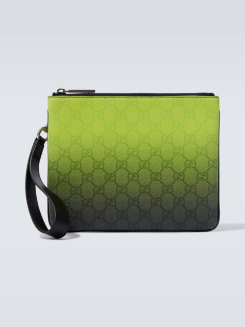 GG ombré canvas pouch