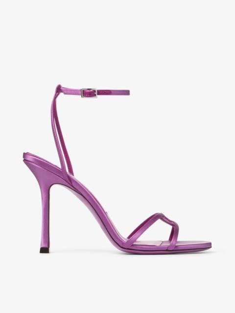 Leo 100
Violet Orchid Satin Sandals