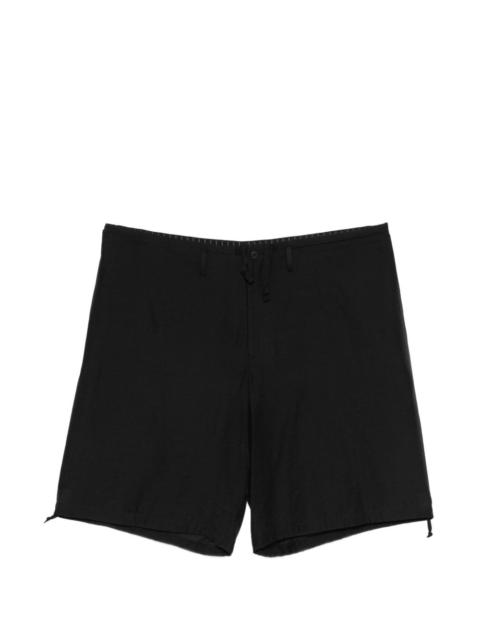 drawstring-hem shorts