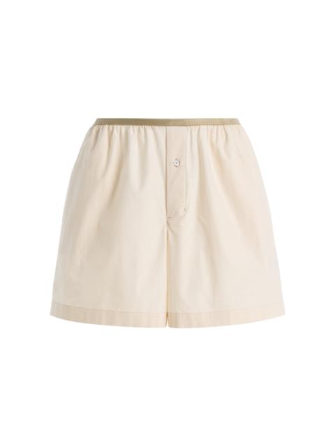 Cotton-Silk Boxer Shorts ivory