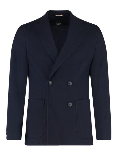 double-breasted blazer