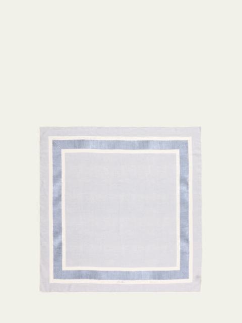 Men's Marea Silk and Linen Foulard