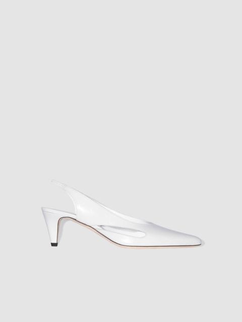 Runa Burrata Creased Calf Leather Slingback Pump
