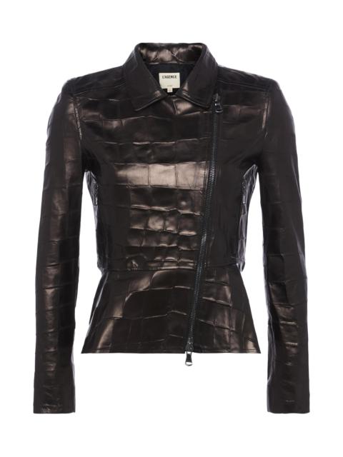 Lyric Leather Peplum Jacket