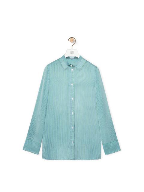 Shirt in viscose and silk