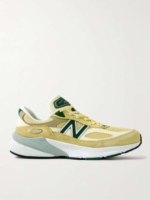 990v6 Suede-Trimmed Mesh Sneakers
