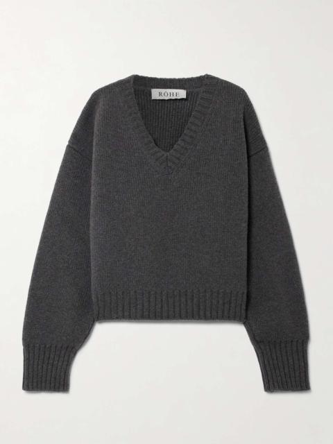 Oversized ribbed wool sweater