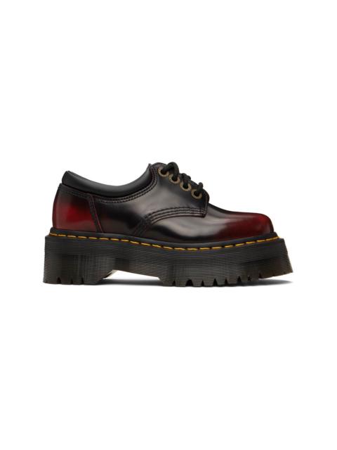Burgundy 8053 Quad Platform Derbys