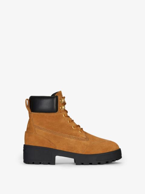 TREKKER ANKLE WORKBOOTS IN SUEDE