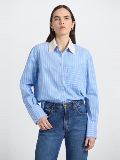 CORAL SHIRT WITH REMOVABLE COLLAR