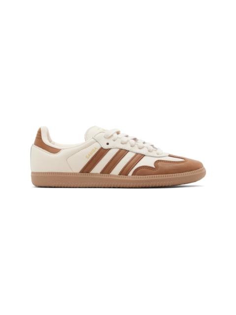 Off-White & Tan Samba OG Sneakers