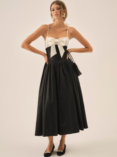 Emalie Taffeta Midi Dress