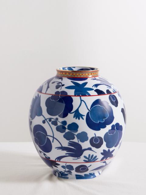 Big Bubble Gold-plated Painted Porcelain Vase