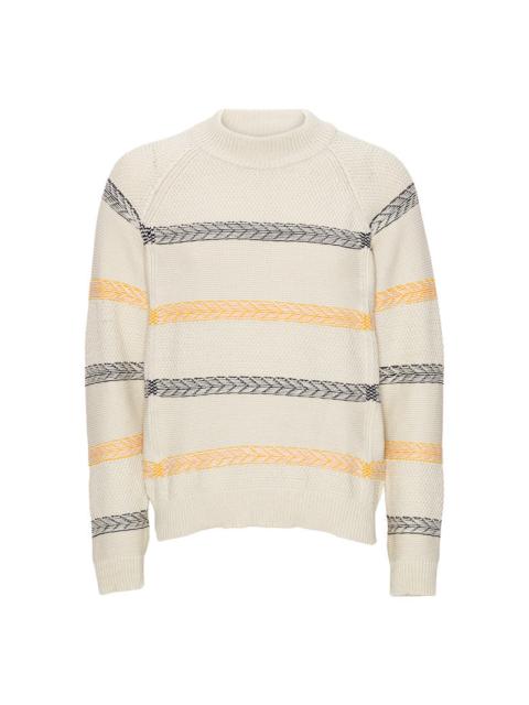 NEW STITCH JUMPER - BEIGE MIXED BLACK