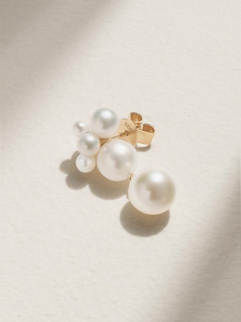Bisou 14-karat Gold Pearl Earring