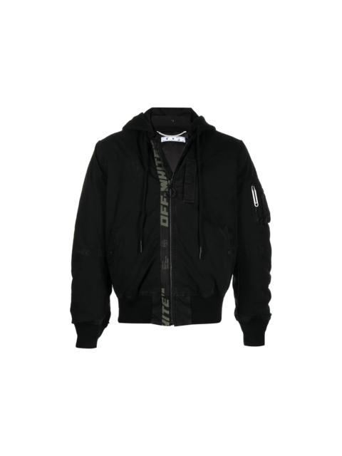 OFF-WHITE Vintage Cotton Bomber Jacket Black