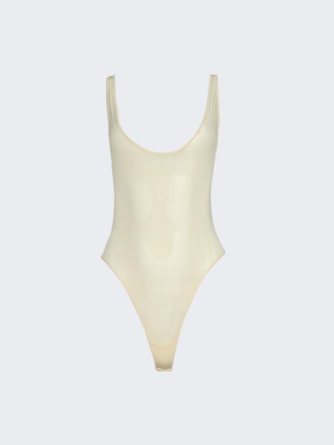 Sheer Tank Bodysuit Butter