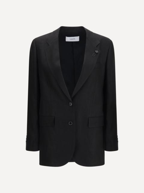Double-breasted linen Blazer