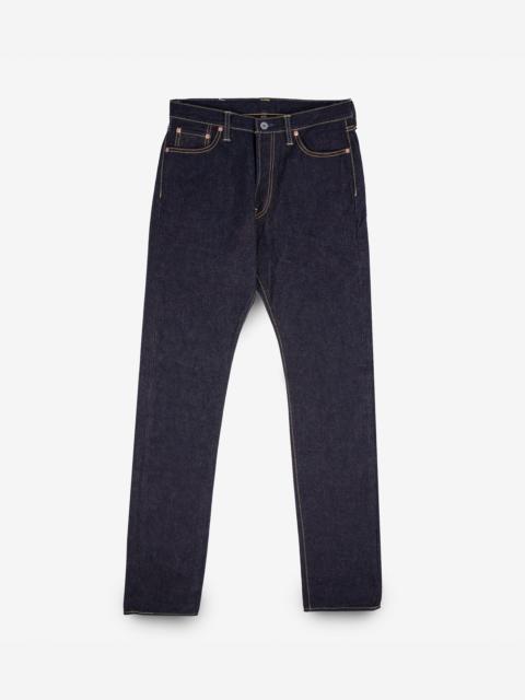 IH-888S-19L 19OZ LEFT HAND TWILL SELVEDGE DENIM RELAXED TAPERED CUT JEANS - INDIGO