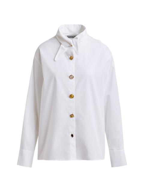 tie-collar shirt