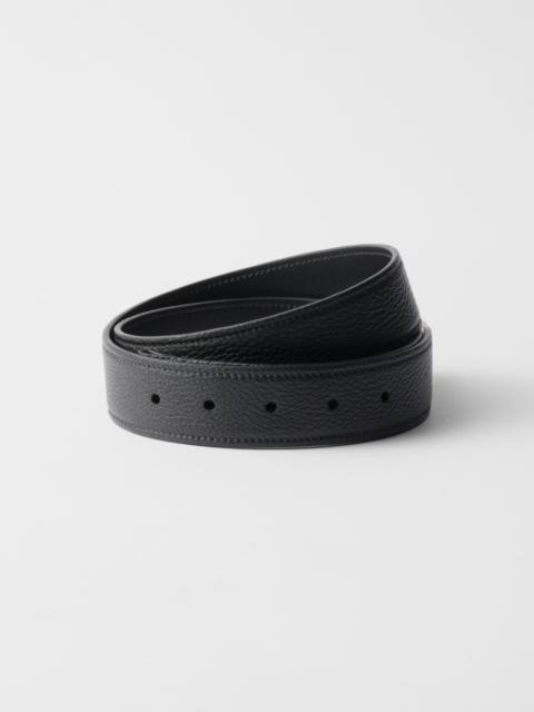 Leather belt strap