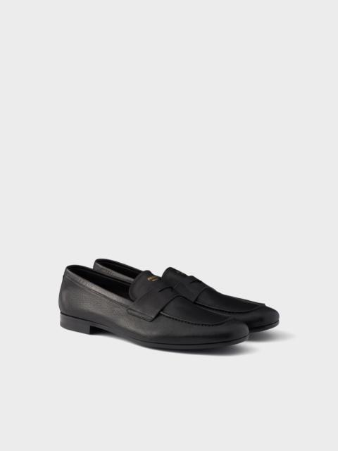 Leather loafers