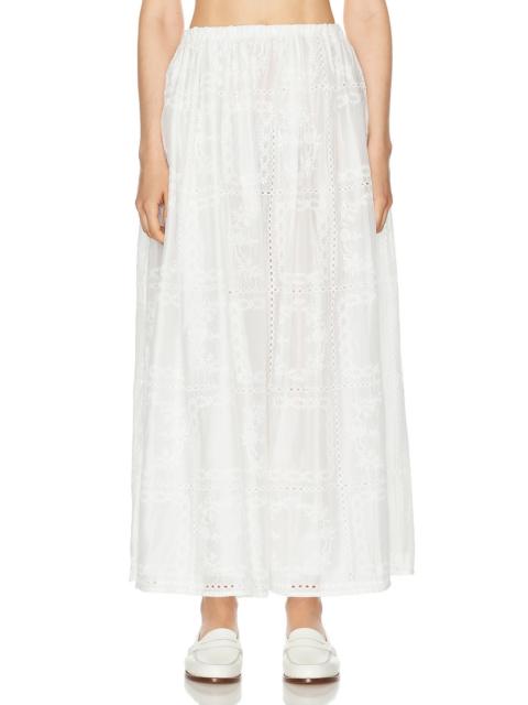 Handkerchief Midi Skirt