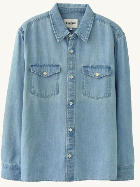 DENIM SHIRT LS