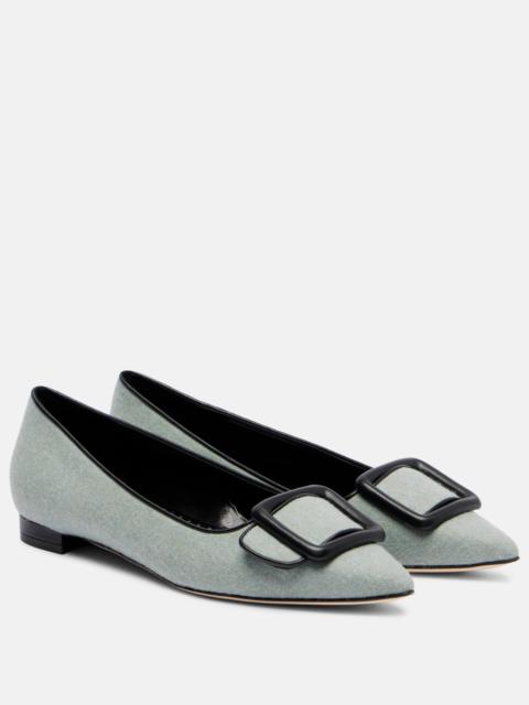 Maysale buckled ballet flats