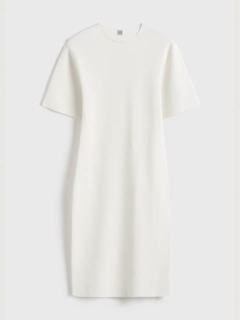 Tee knit dress white