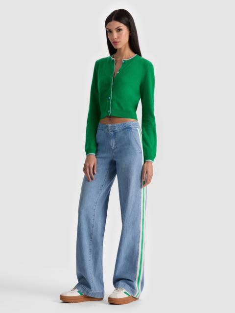 DOLLIE TWO TONE CASHMERE CARDIGAN