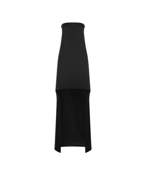 ASYMMETRIC STRAPLESS COCKTAIL DRESS