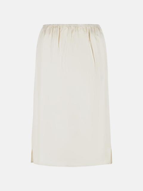 'VASALI' IVORY SILK SKIRT