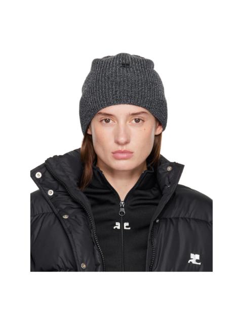 Gray AC Light Wool Beanie