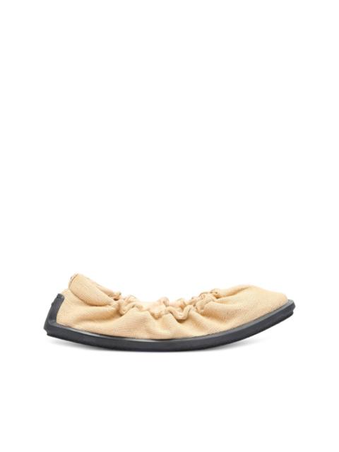 slip-on ballerina shoes