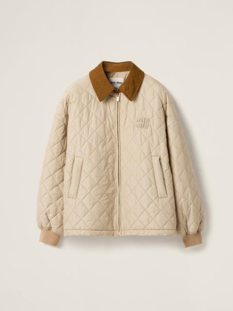Technical fabric blouson jacket