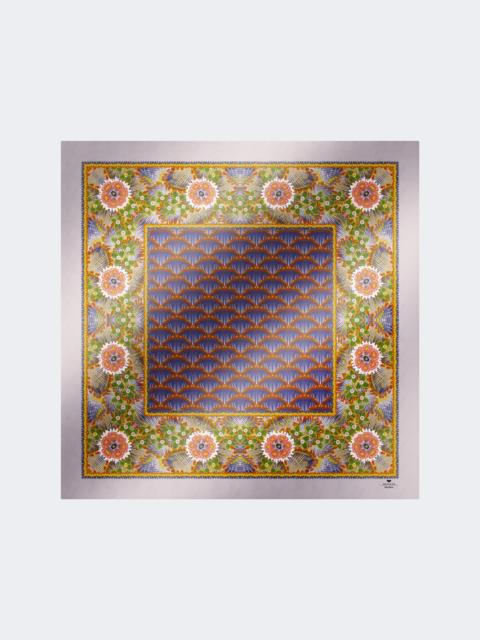 Printed silk twill foulard - LILAC